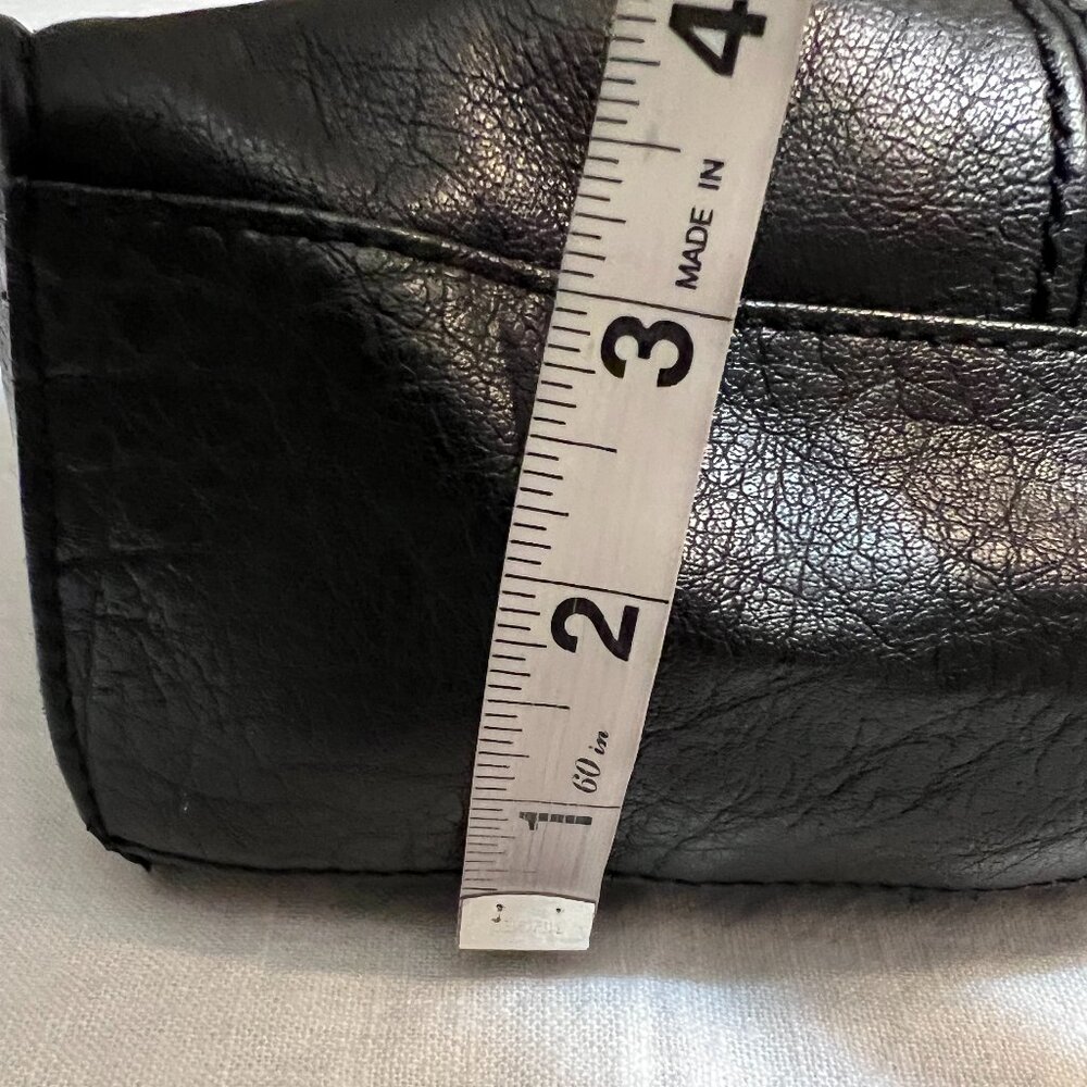 The Sak Leather Crossbody Bag Black Studded Boho Zip Top Adjustable Strap - Picture 14 of 14